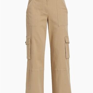 Stylish Wide Leg Tan Cargo Pants
